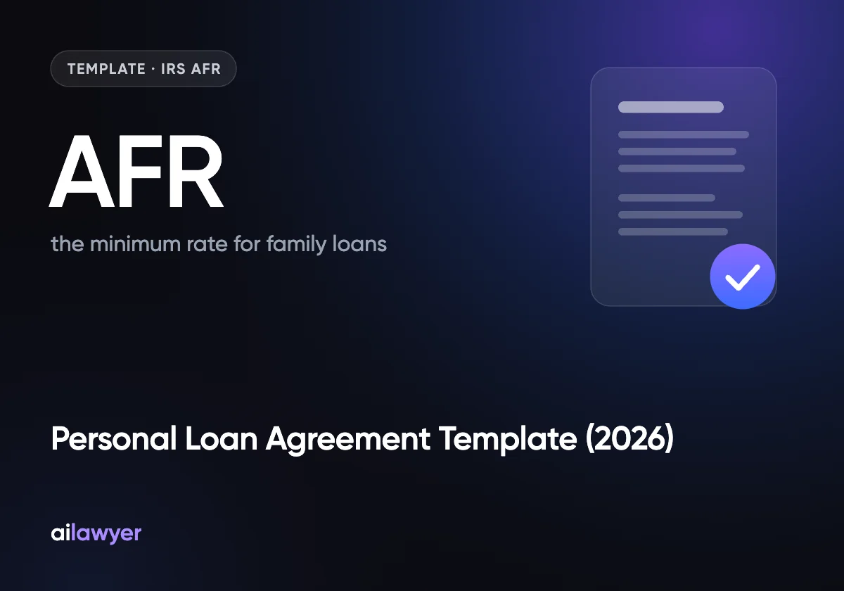 Personal Loan Agreement Template: U.S. Terms, Interest Rules & Free Sample (2026)