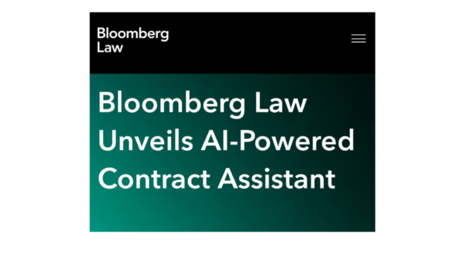 Screenshot: Bloomberg Law AI