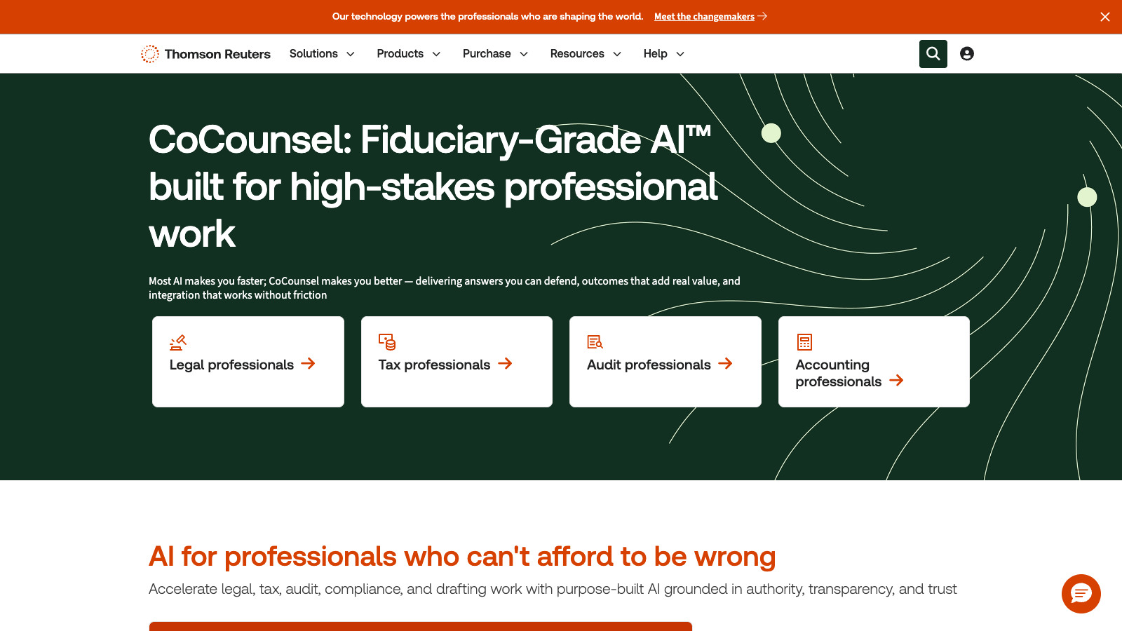 Screenshot: Thomson Reuters CoCounsel