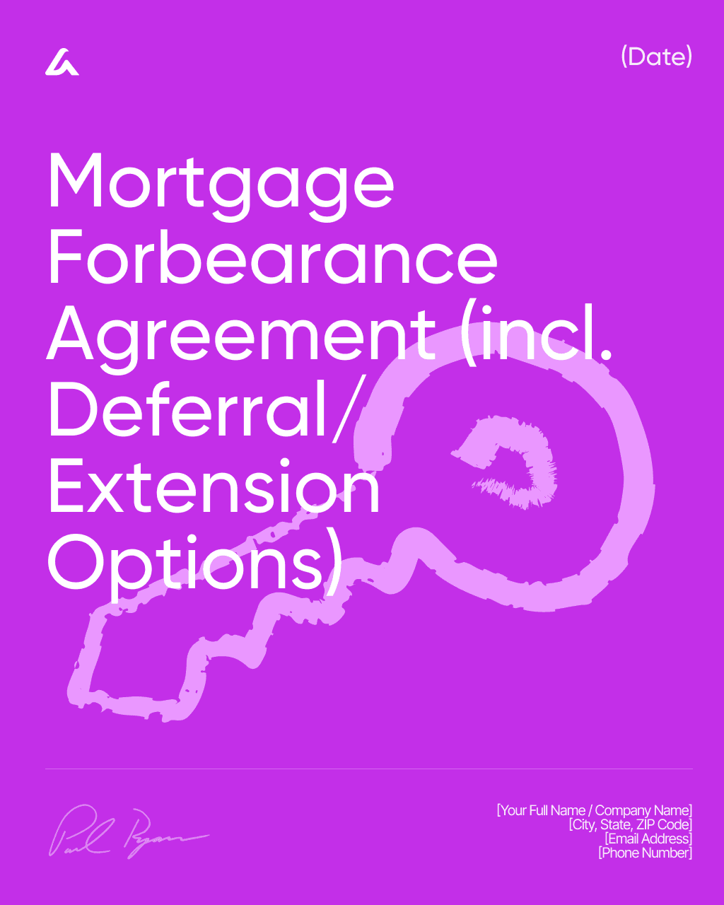 Mortgage Forbearance Agreement (incl. Deferral/Extension Options)