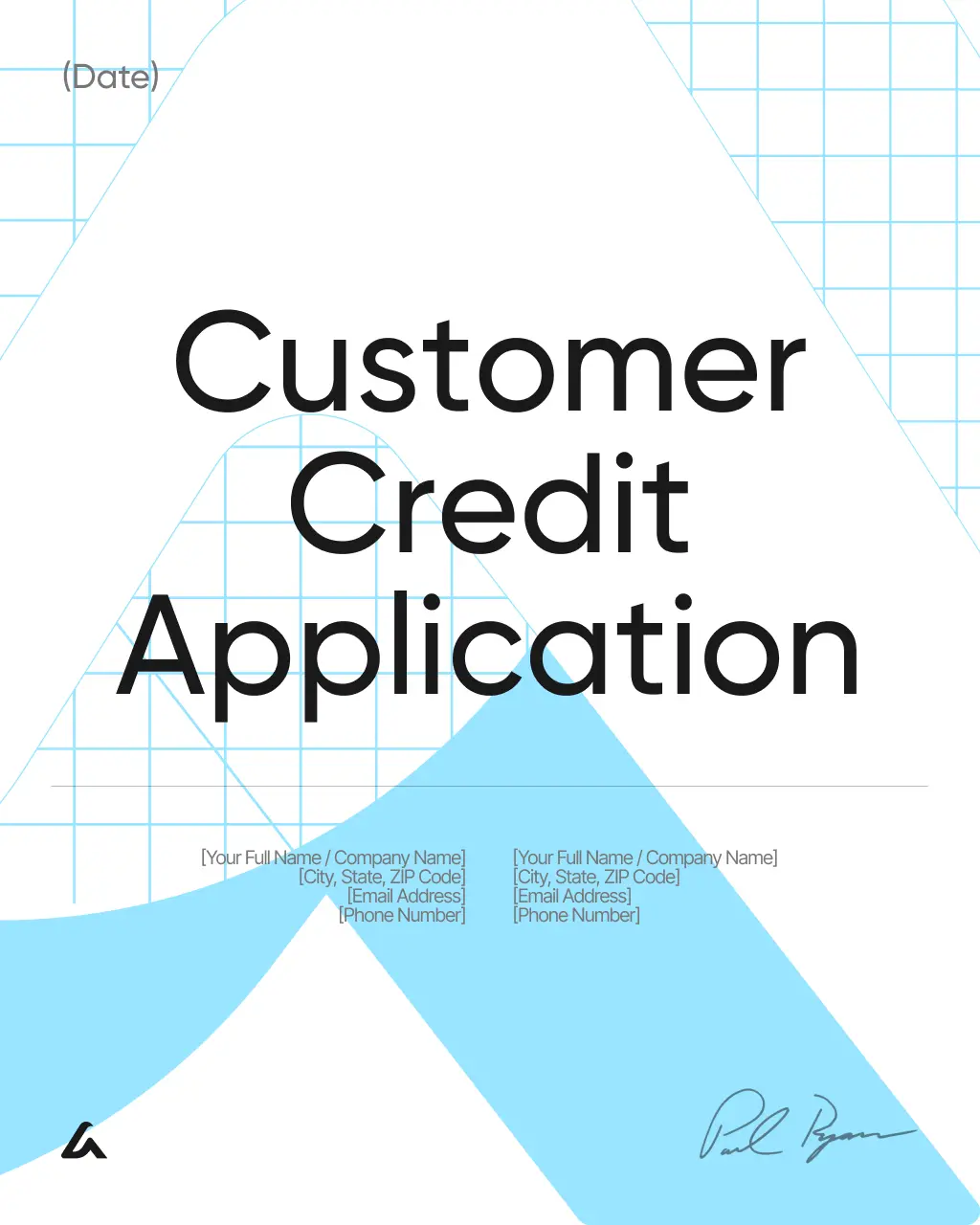 Customer Credit Application