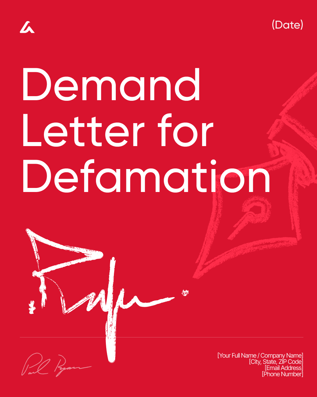 Demand Letter for Defamation