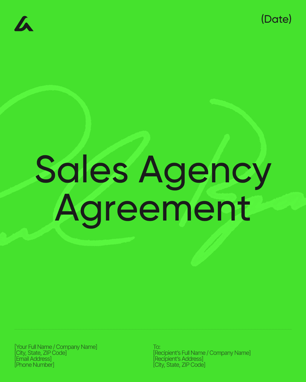 Sales Agency Agreement