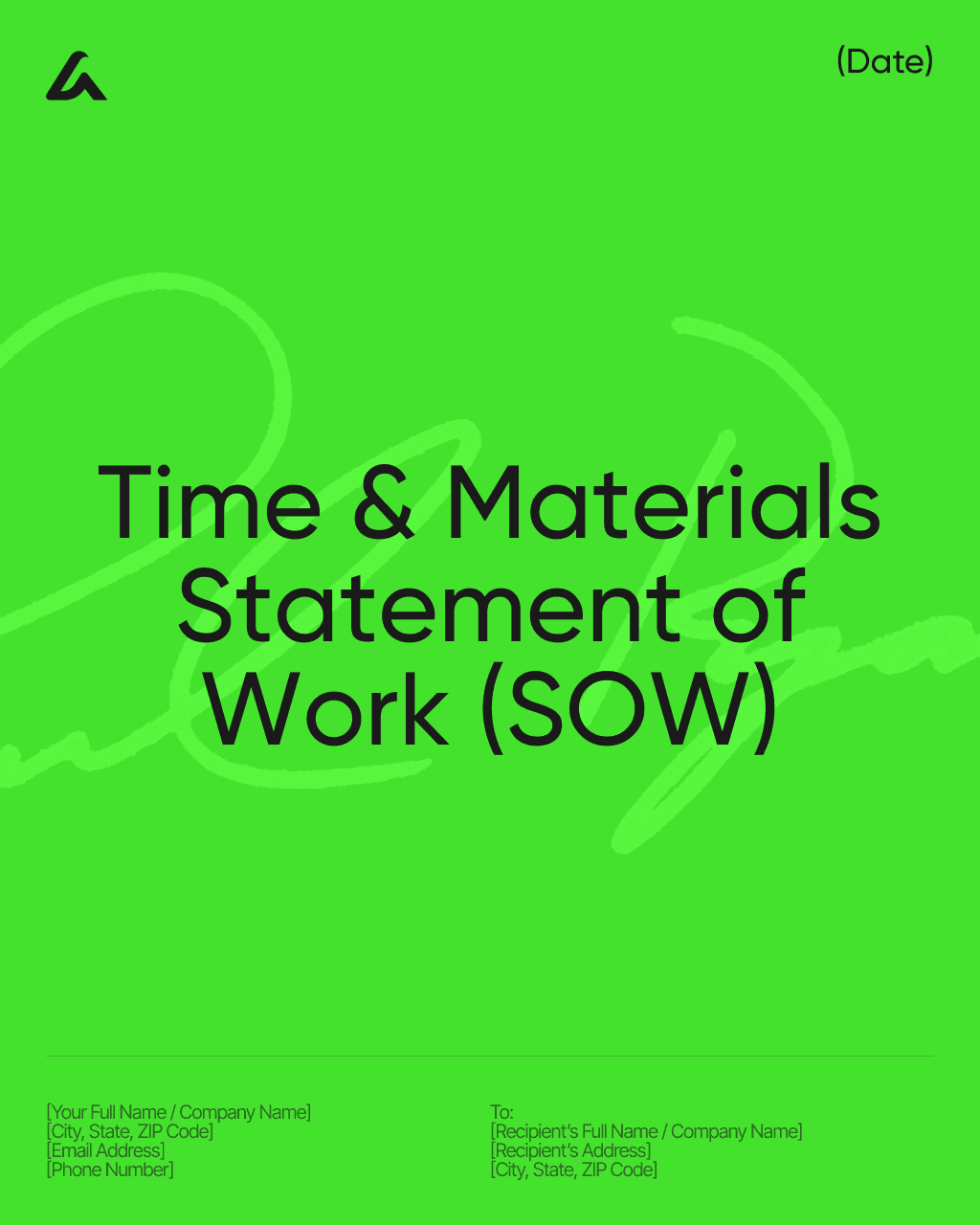 Time & Materials Statement of Work (SOW)