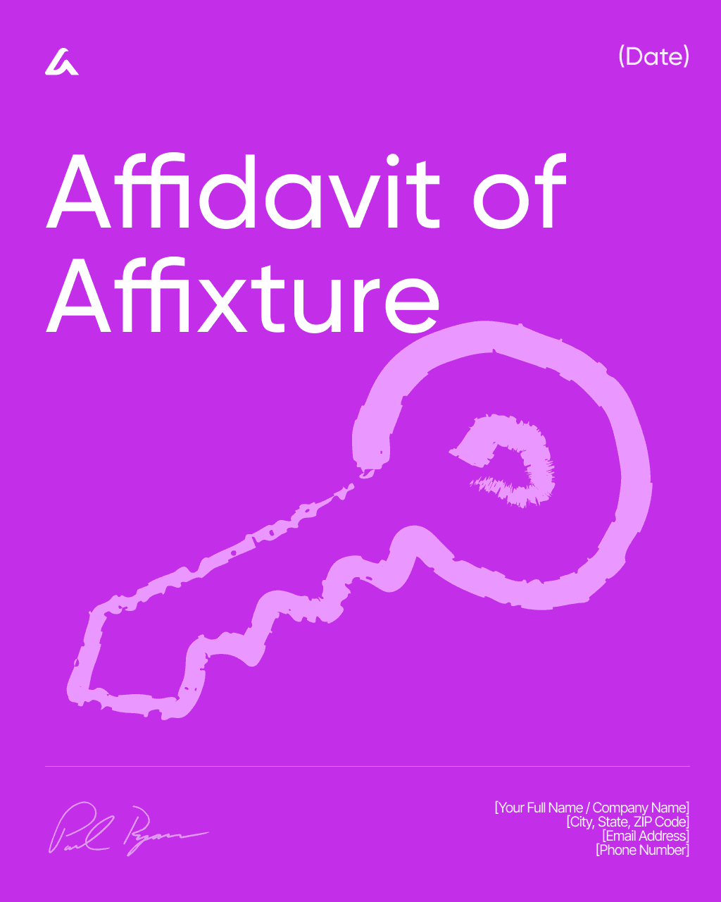 Affidavit of Affixture