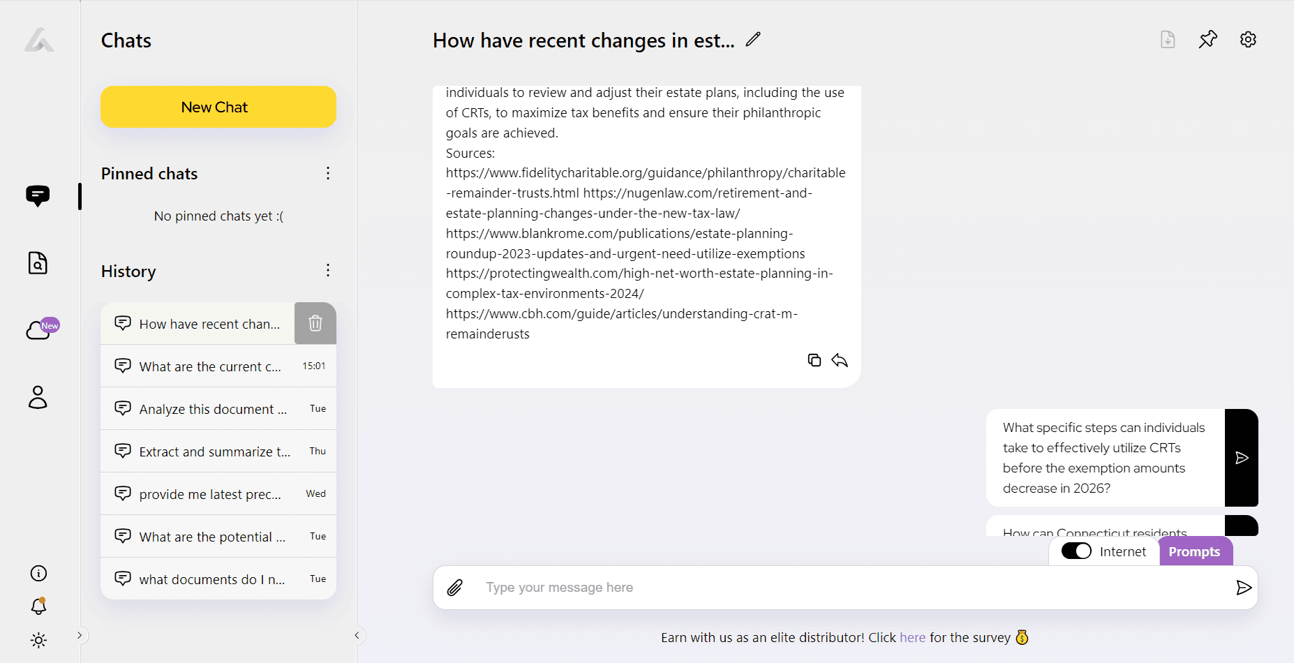 Example request