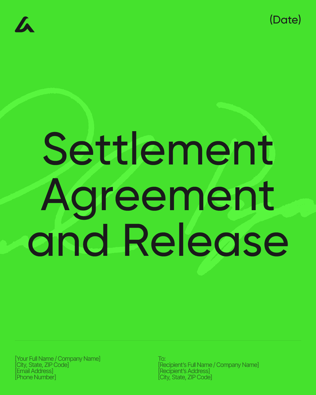 Settlement Agreement and Release