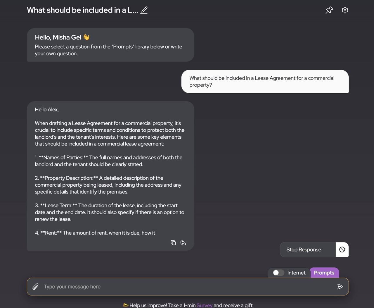 AI Lawyer is answering on legal questions 