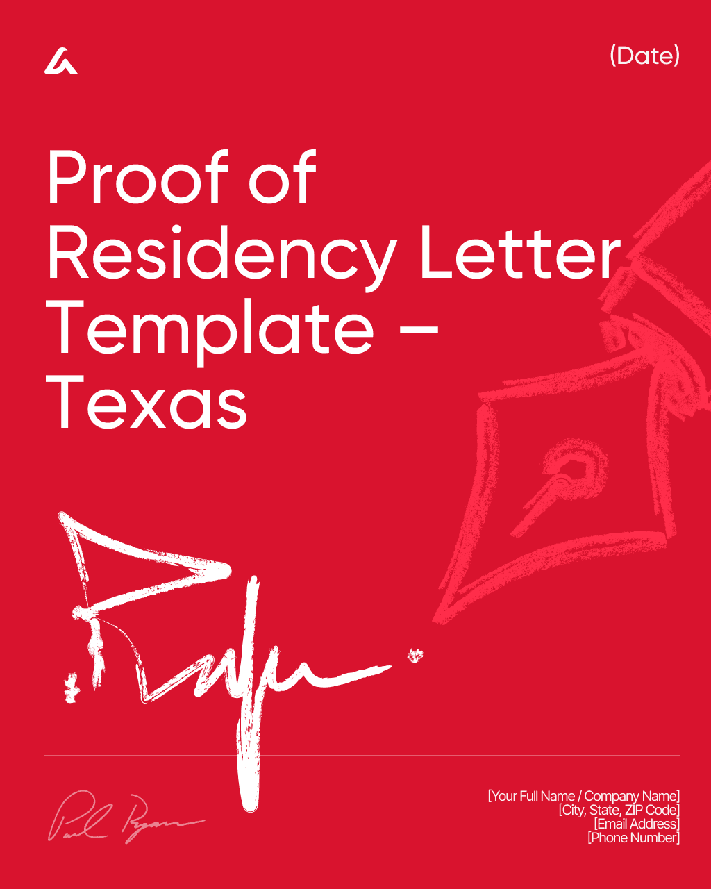 Proof of Residency Letter Template – Texas