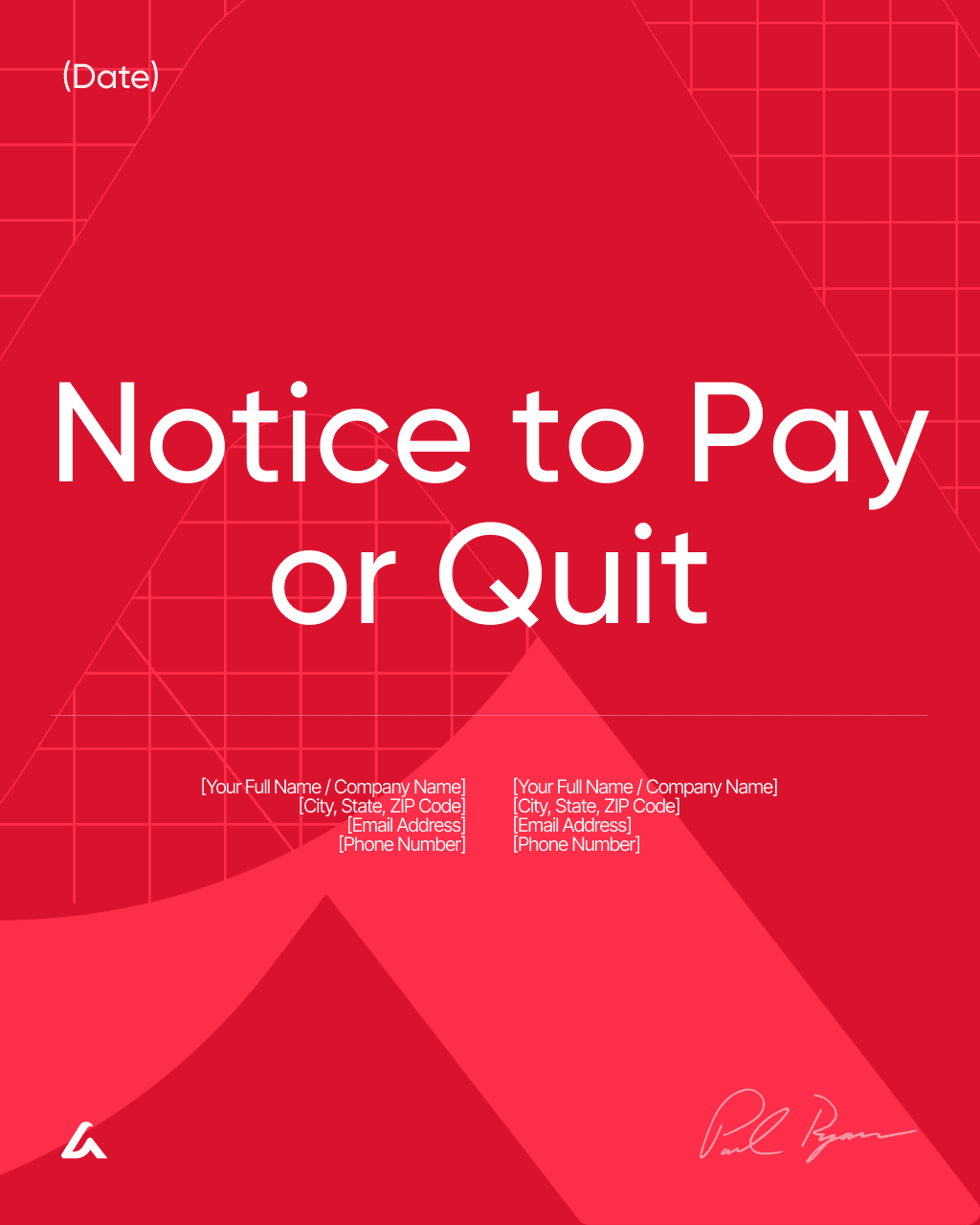 Notice to Pay or Quit