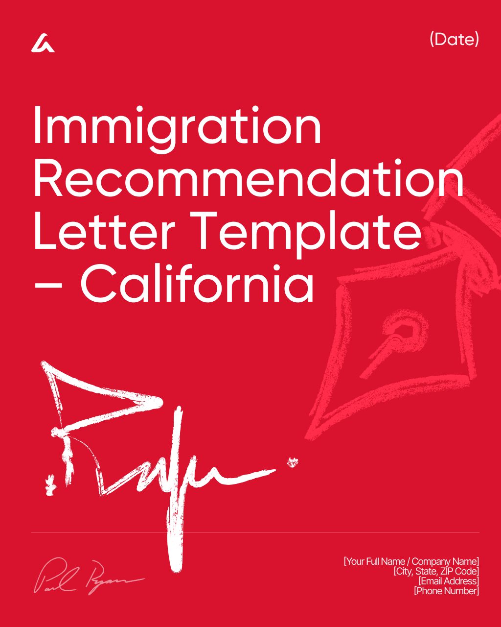 Immigration Recommendation Letter Template – California