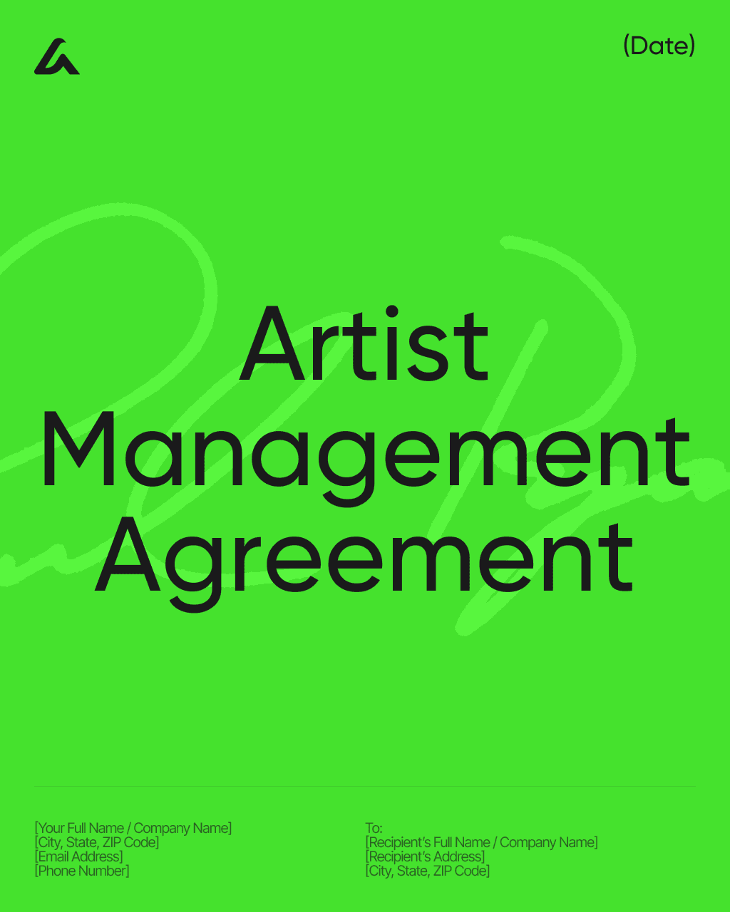 Artist Management Agreement