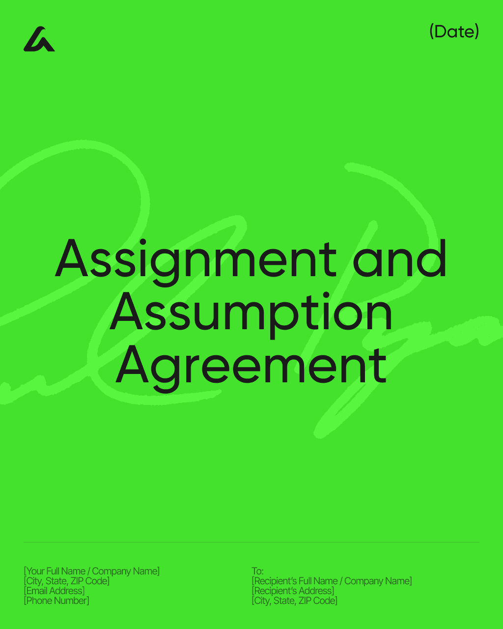 Assignment and Assumption Agreement