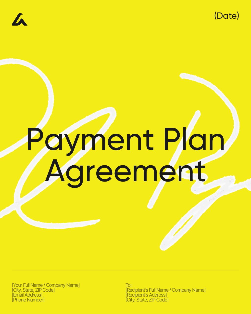 Payment Plan Agreement