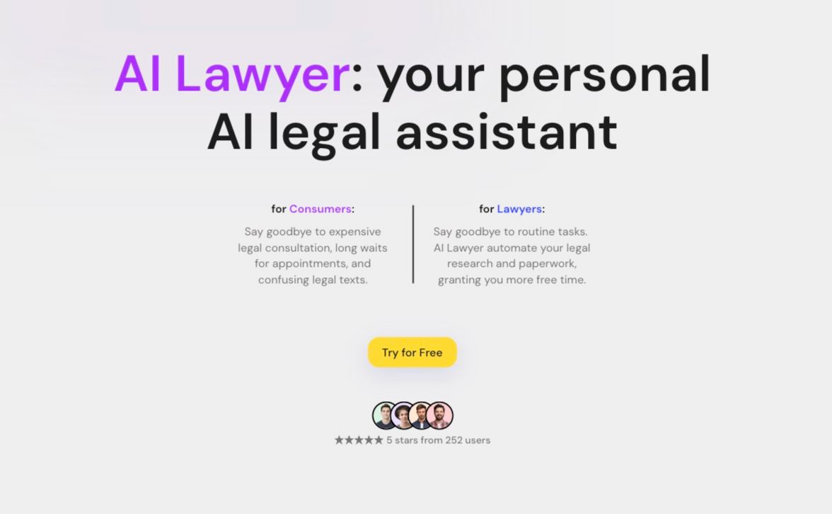 LegalTech AI-Powered Website: Advanced Legal Solutions and Services
