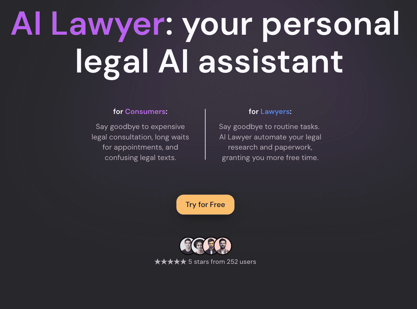 ai lawyer main page