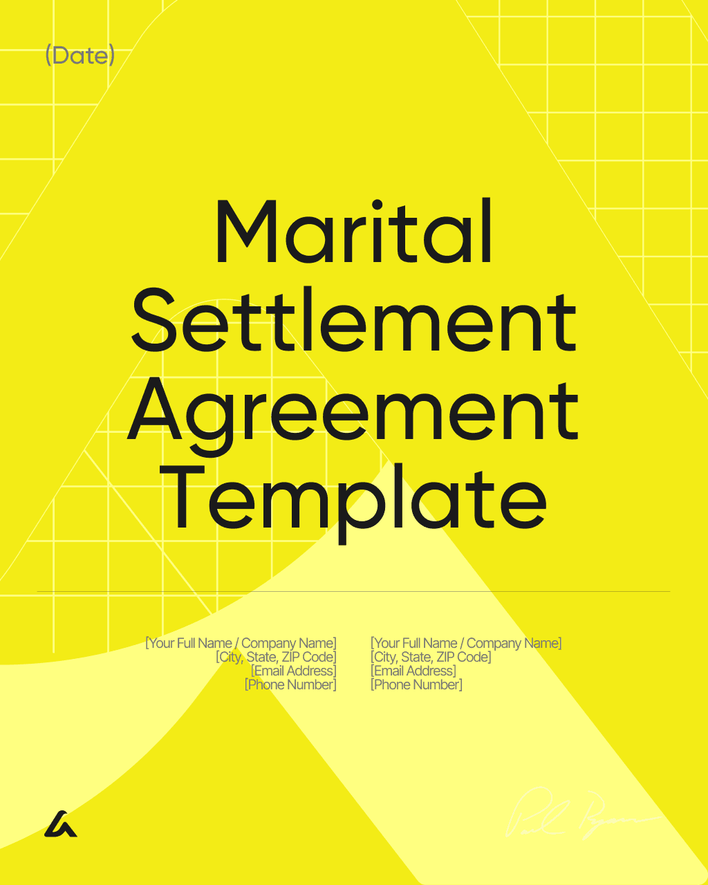 Marital Settlement Agreement Template