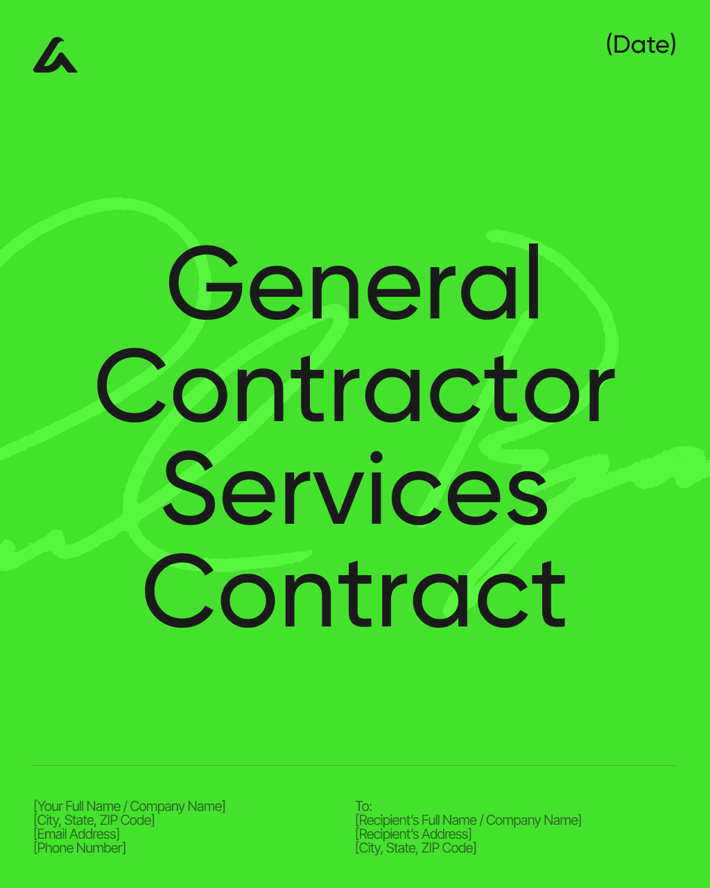 General Contractor Services Contract