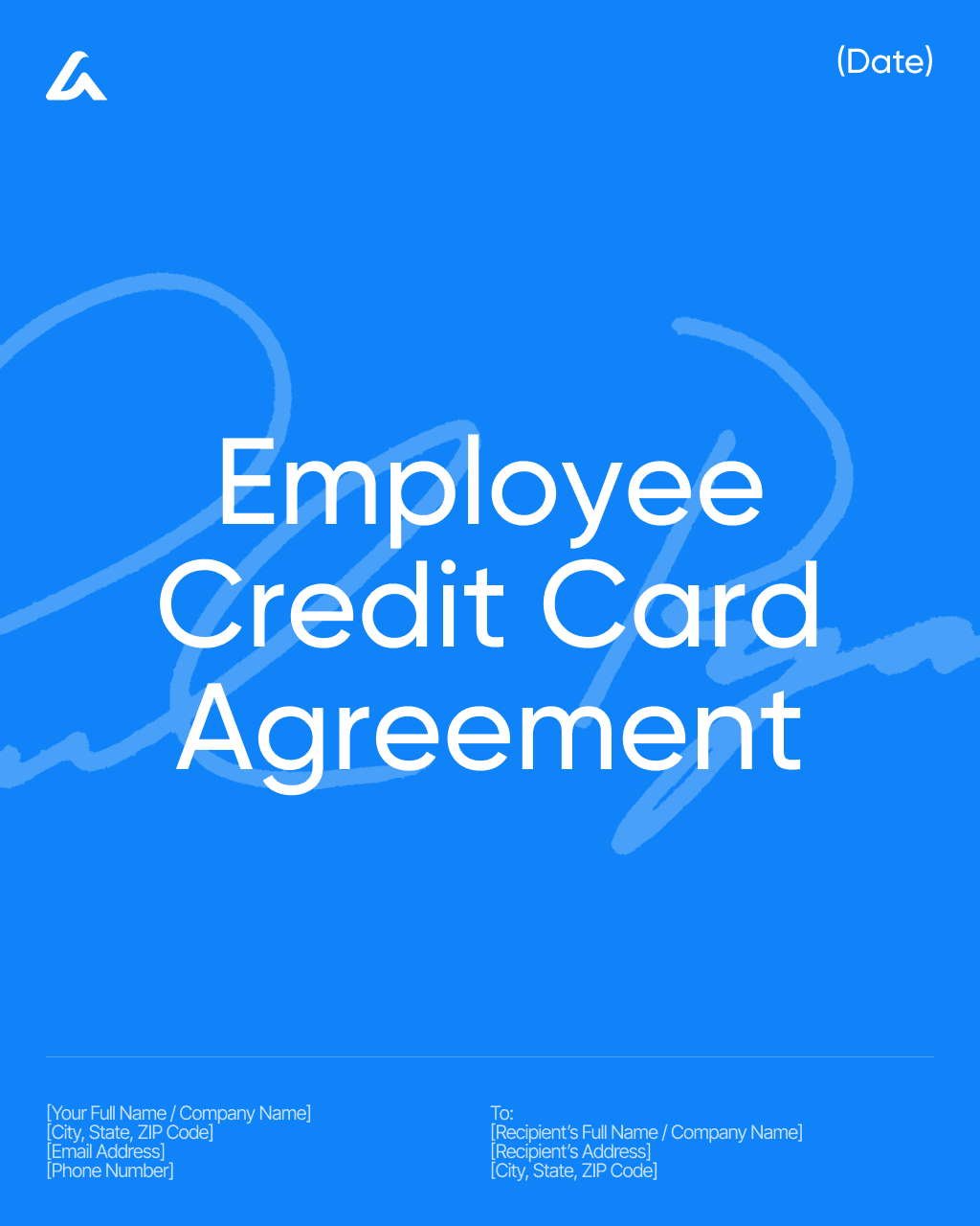 Employee Credit Card Agreement