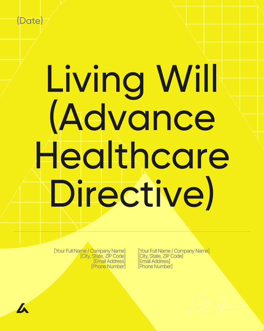 Living Will (Advance Healthcare Directive)