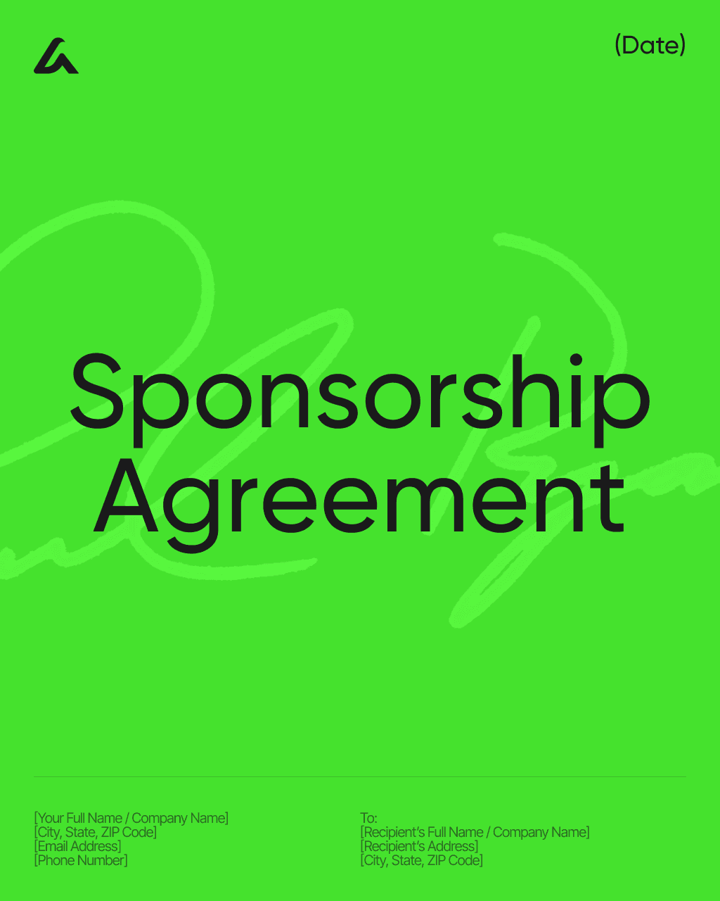 Sponsorship Agreement