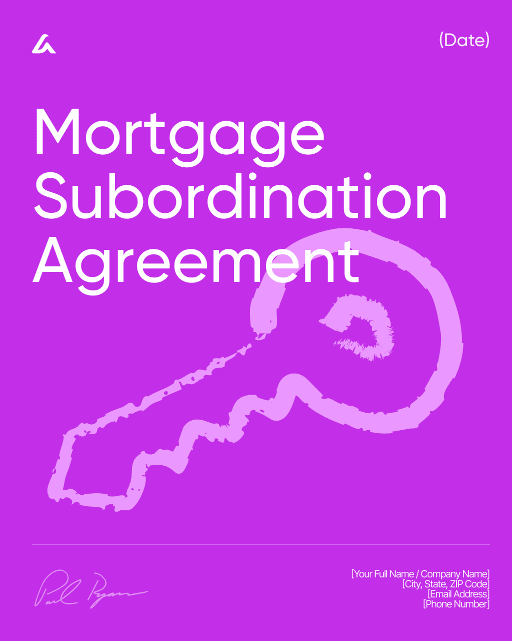 Mortgage Subordination Agreement