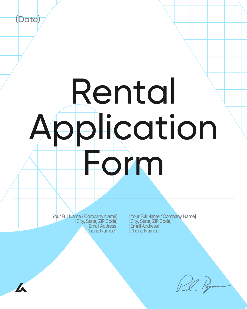 rental application form
