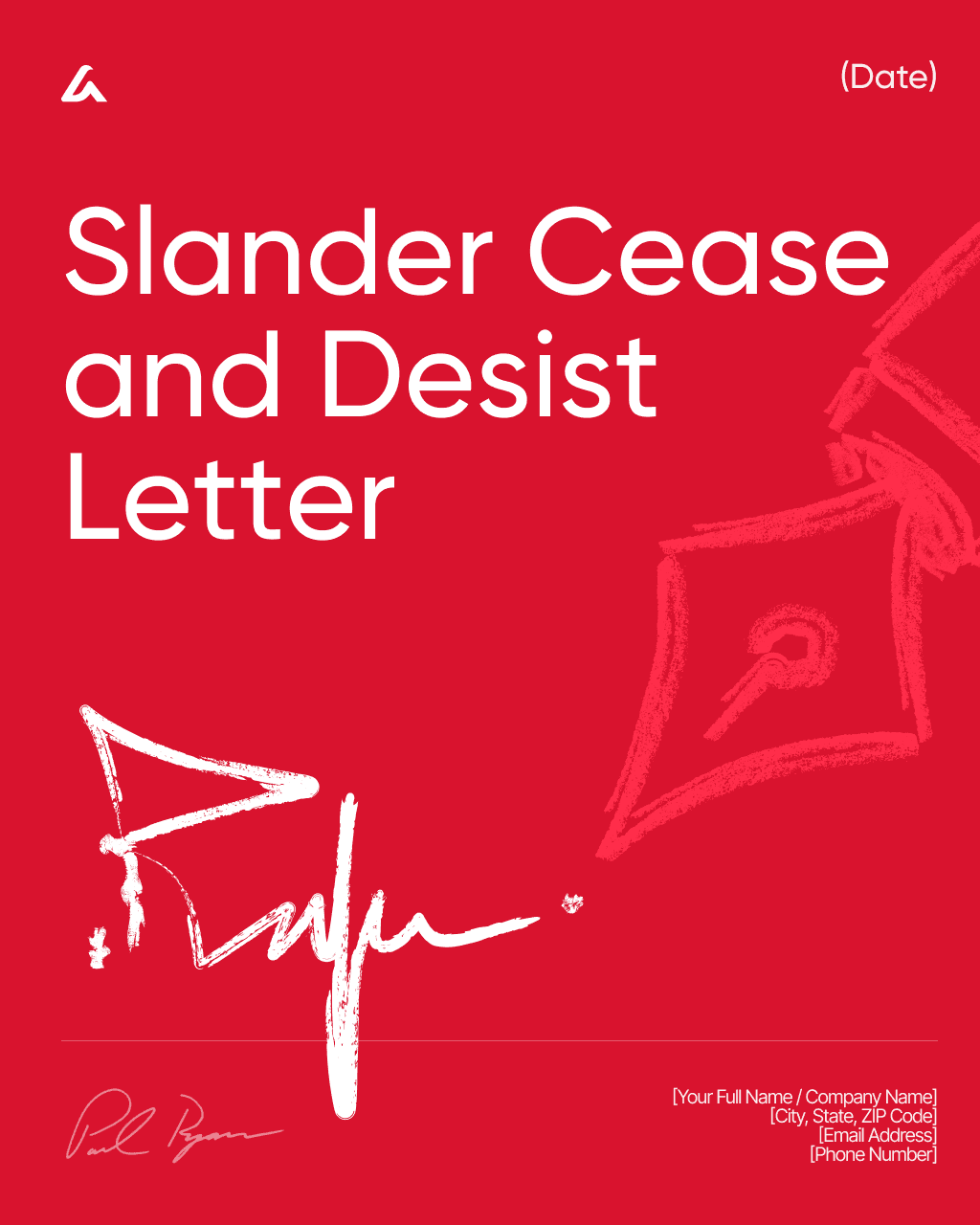 Slander Cease and Desist Letter