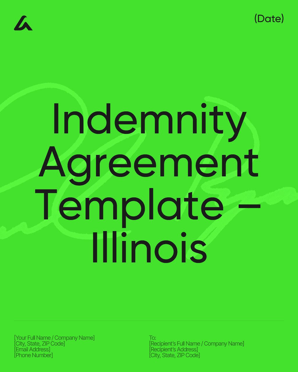 Indemnity Agreement Template – Illinois