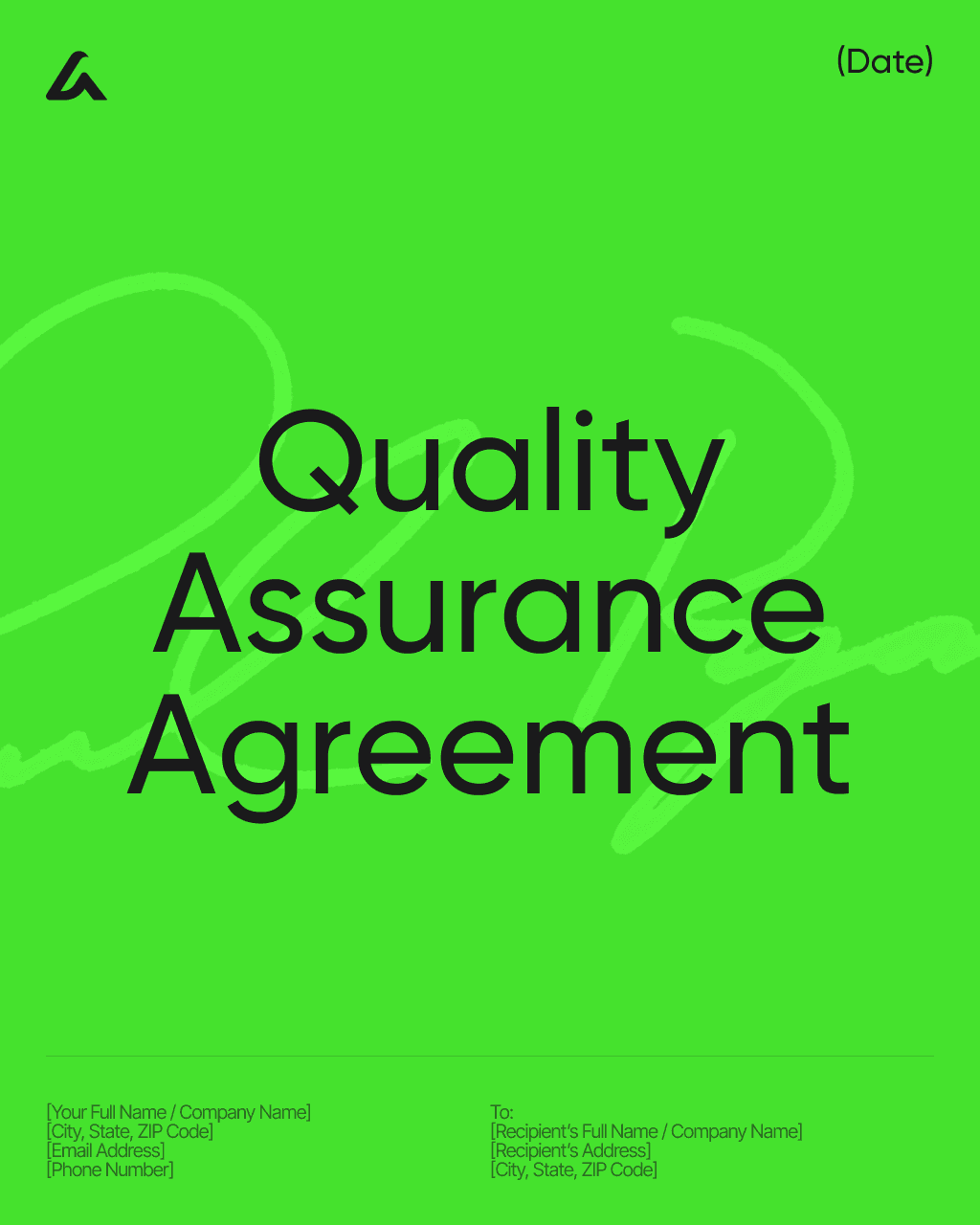 Quality Assurance Agreement