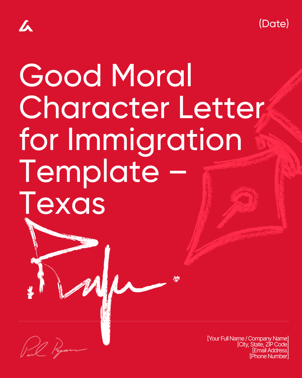Good Moral Character Letter for Immigration Template – Texas