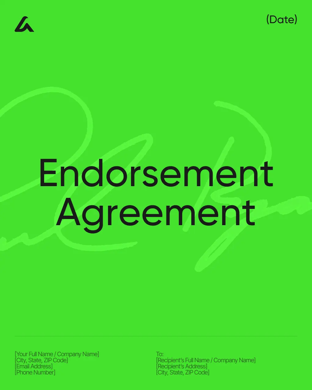 Endorsement Agreement 