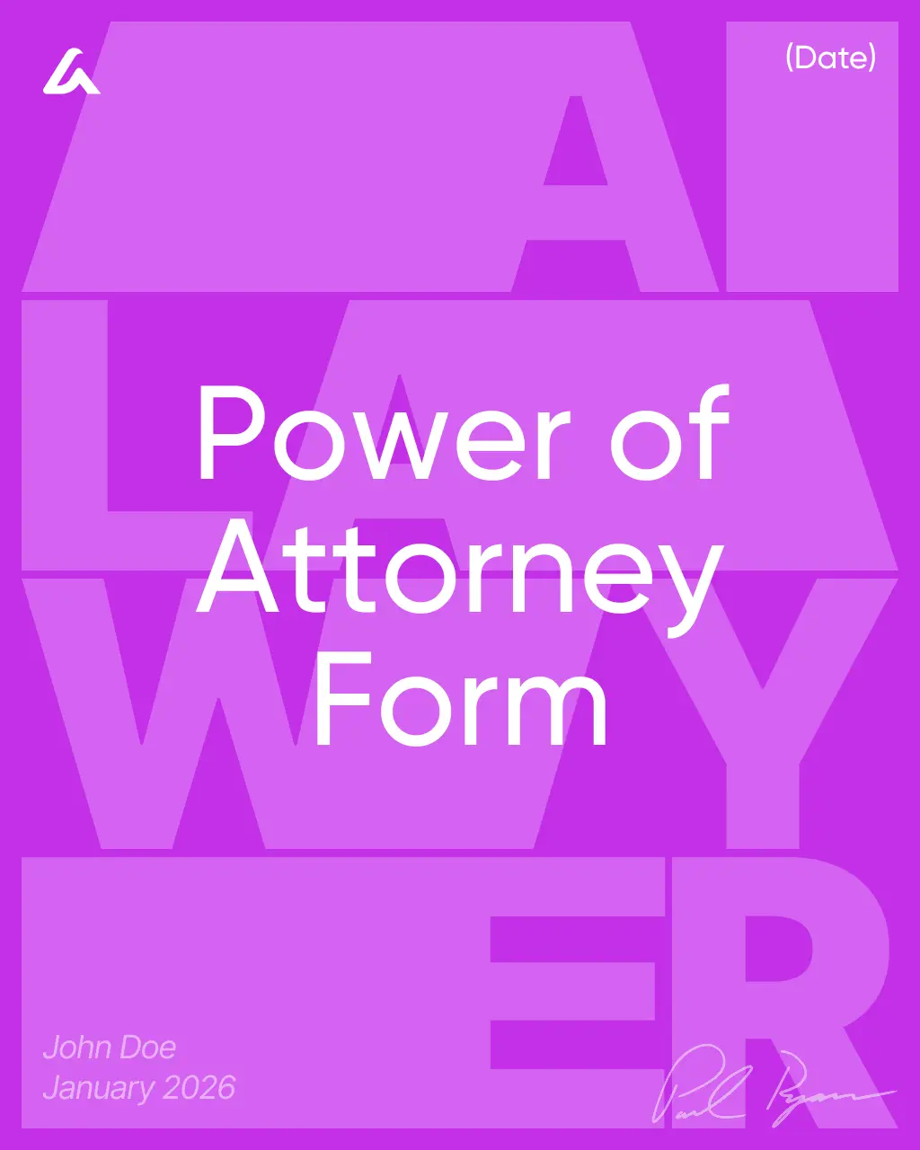 Power of Attorney Form