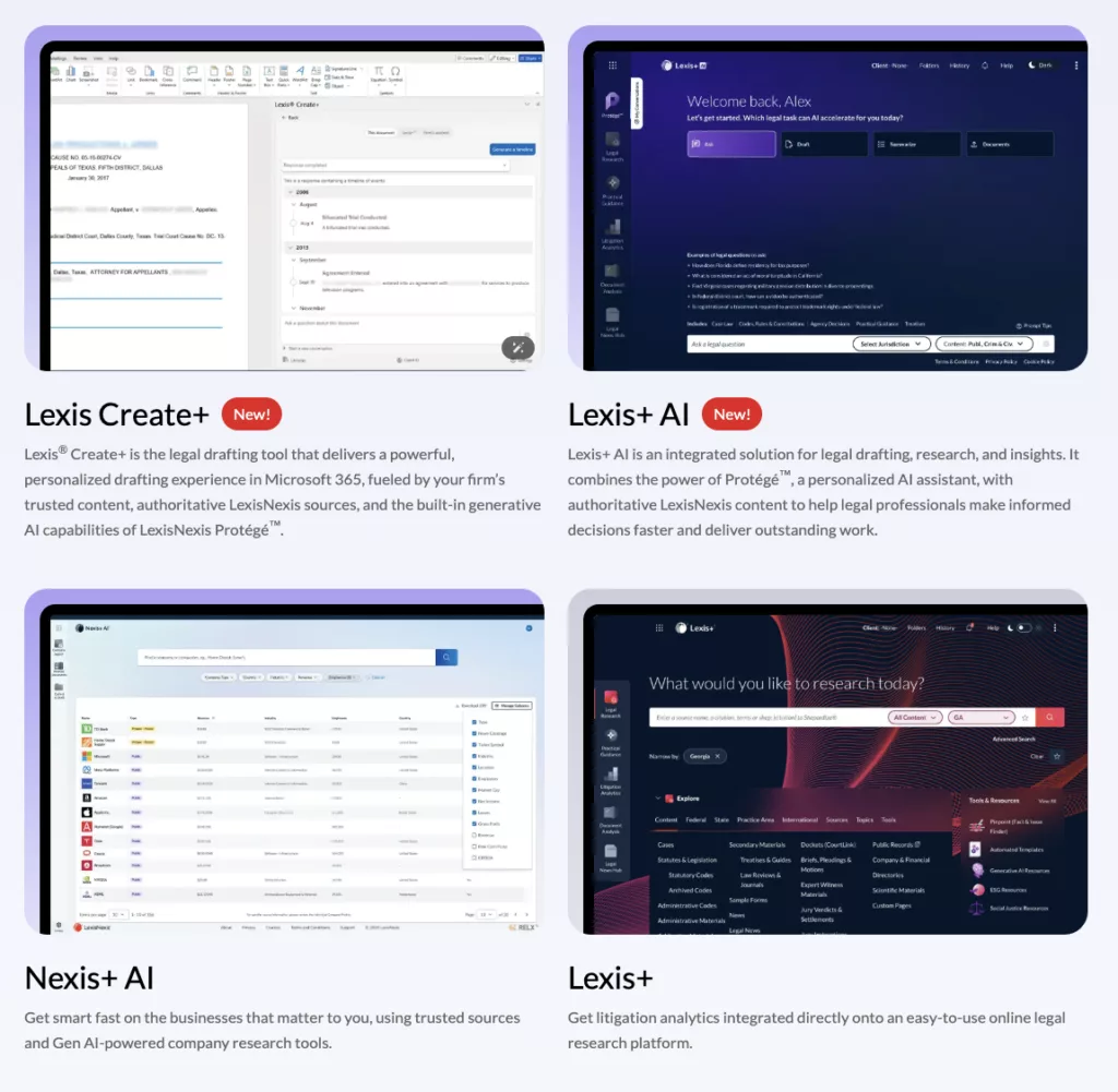 LexisNexis interface