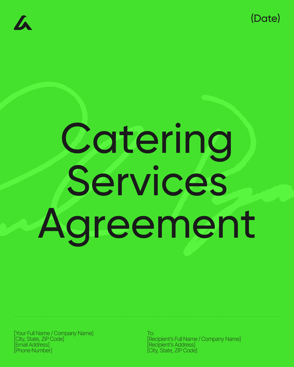 Catering Services Agreement