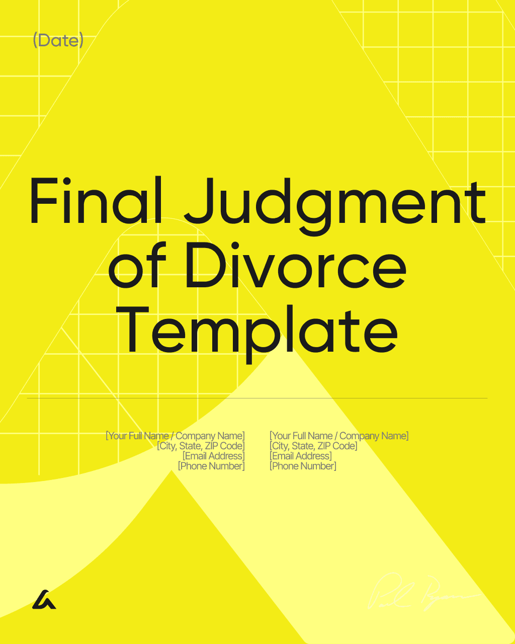 Final Judgment of Divorce Template