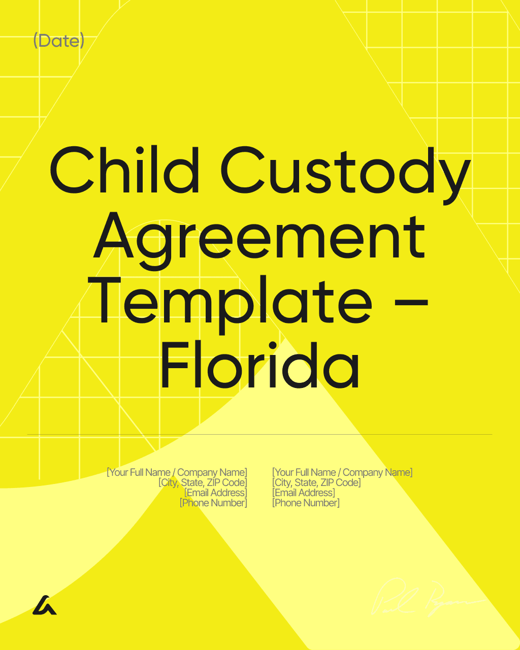 Child Custody Agreement Template – Florida