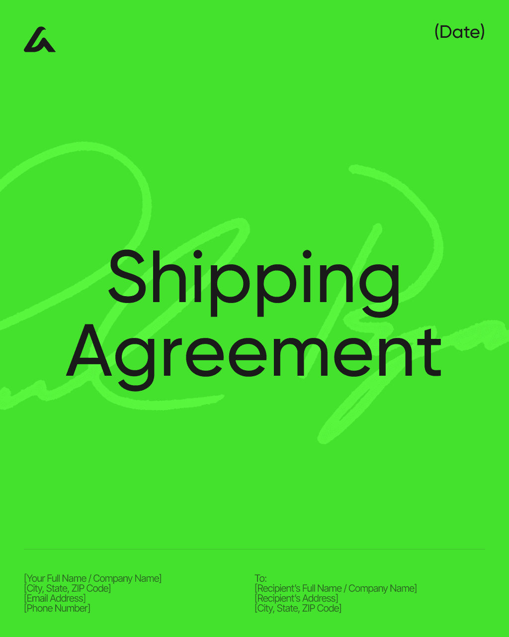Shipping Agreement