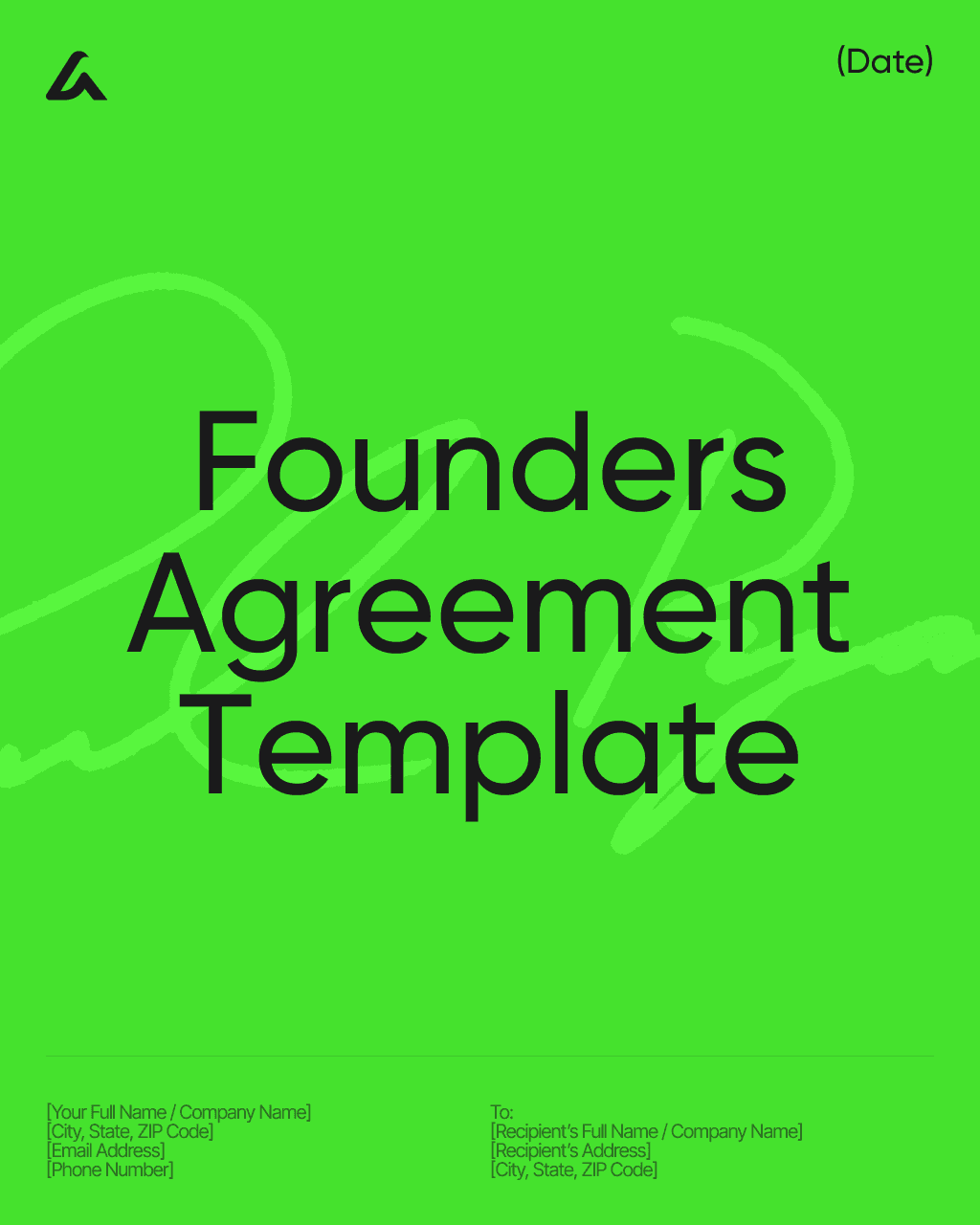 Founders’ Agreement Template