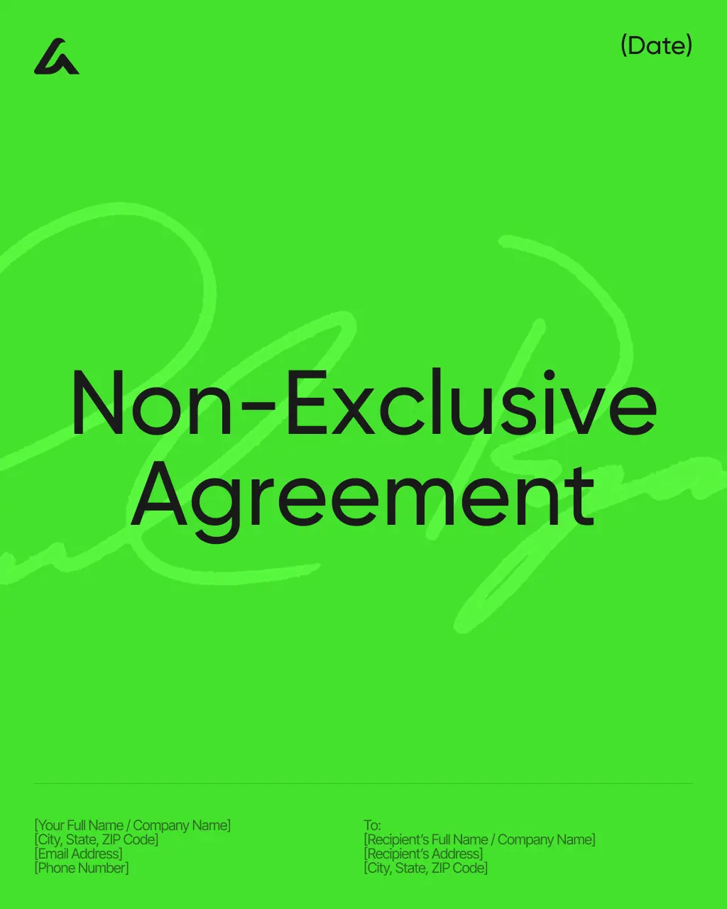 Non-Exclusive Agreement
