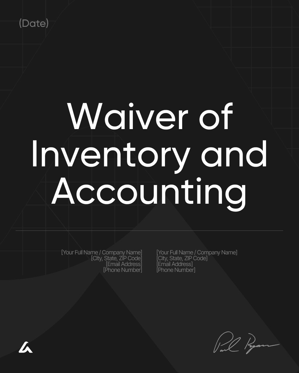 Waiver of Inventory and Accounting