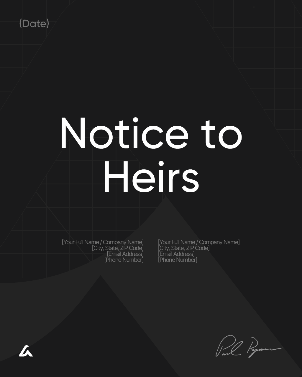 Notice to Heirs