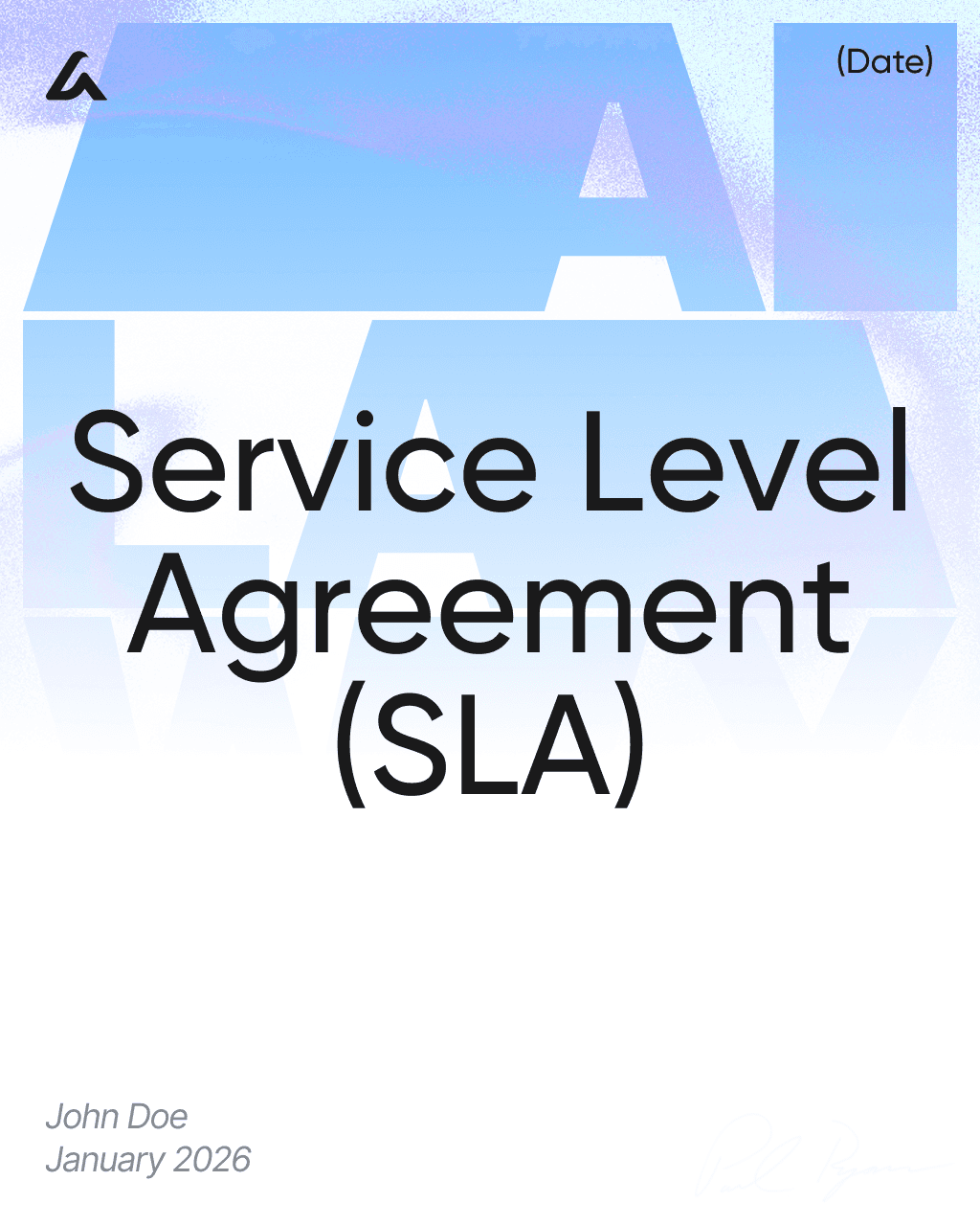 Service Level Agreement (SLA)