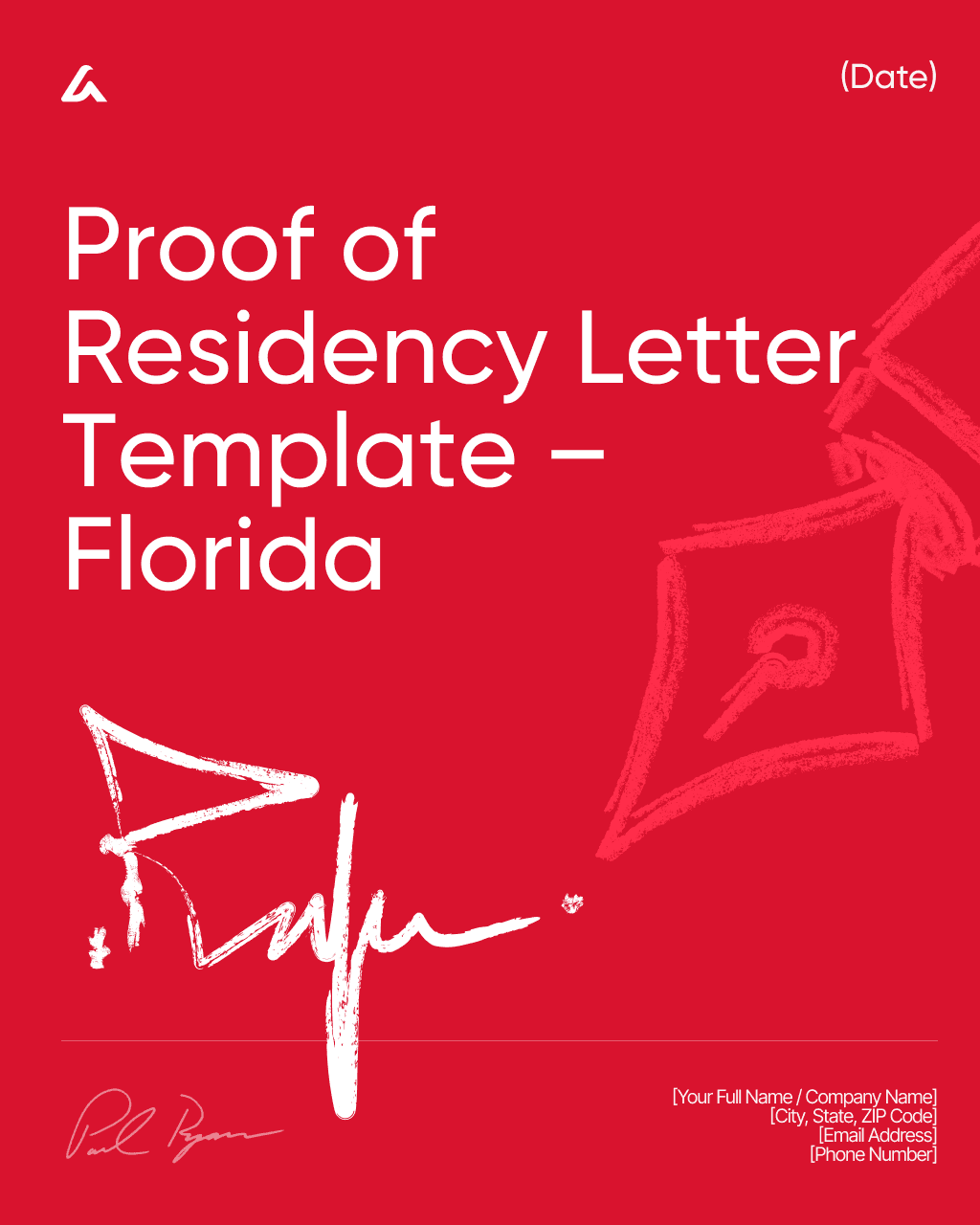 Proof of Residency Letter Template – Florida