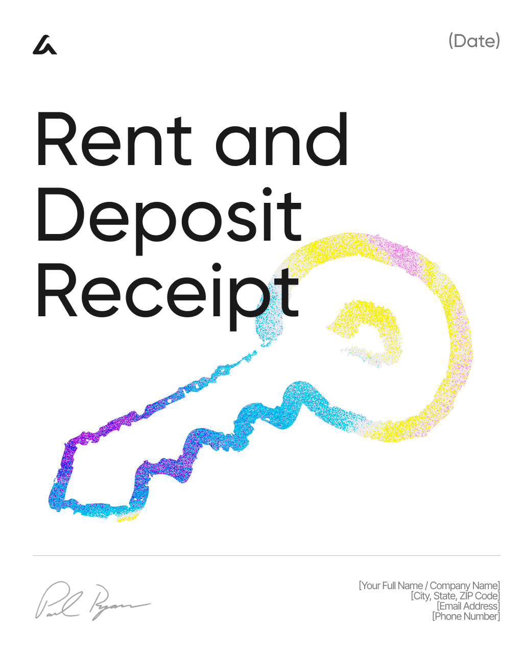 Rent and Deposit Receipt