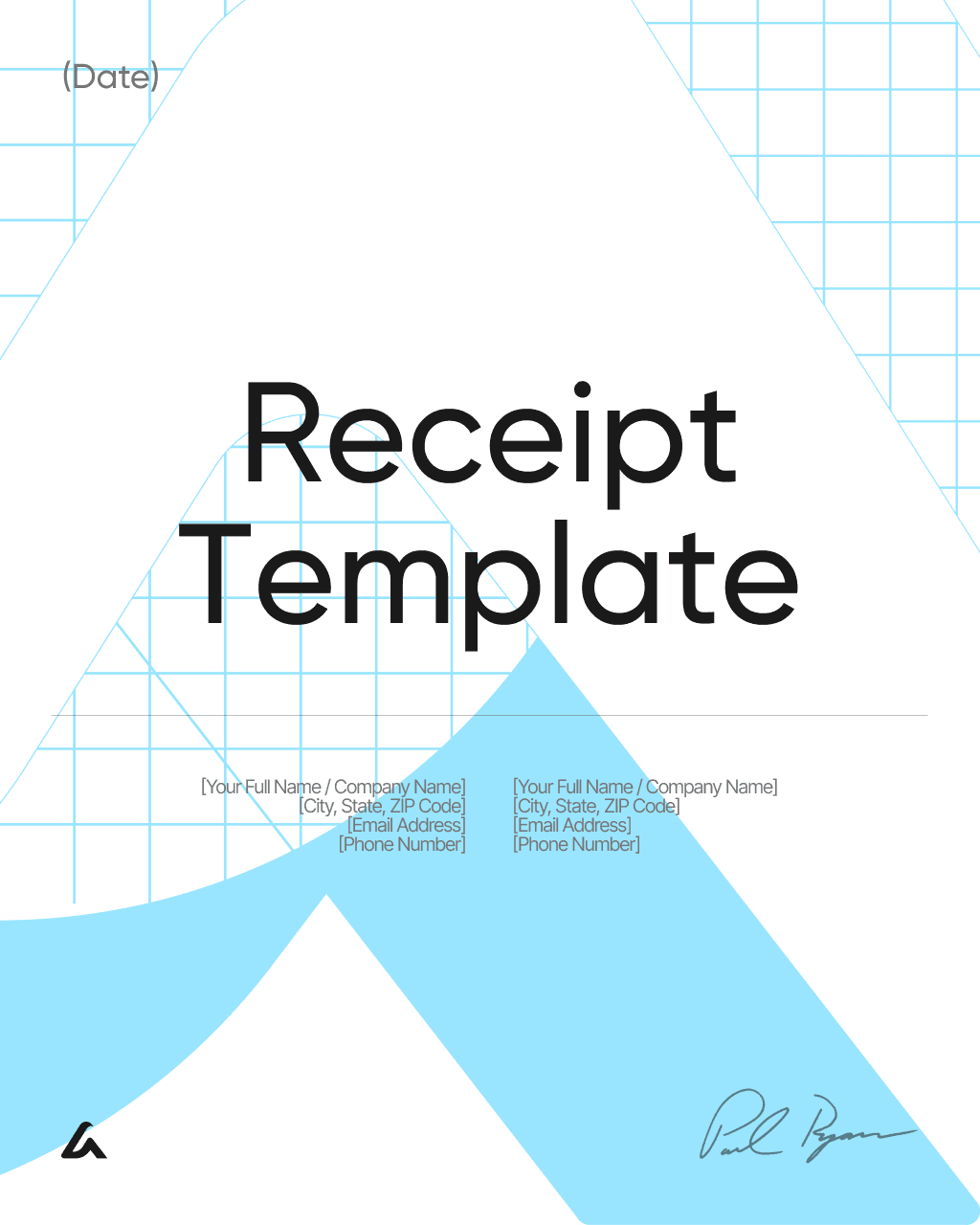 Receipt template