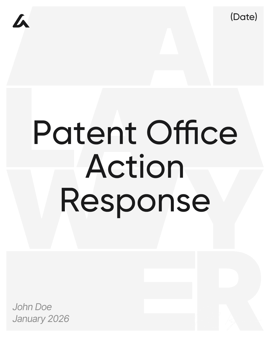 Patent Office Action Response