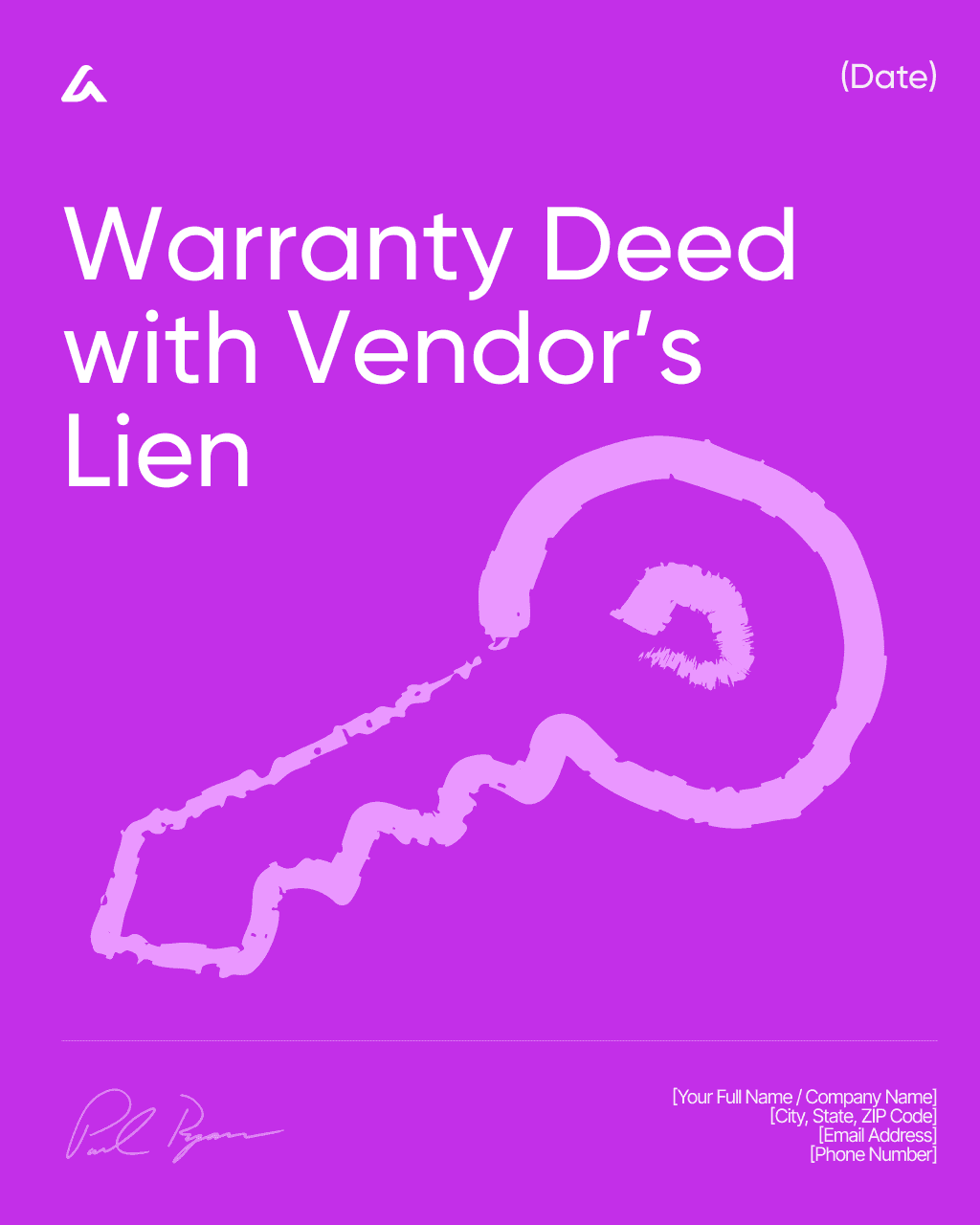 Warranty Deed with Vendor’s Lien