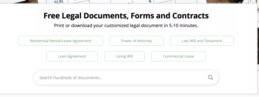 LawDep interface