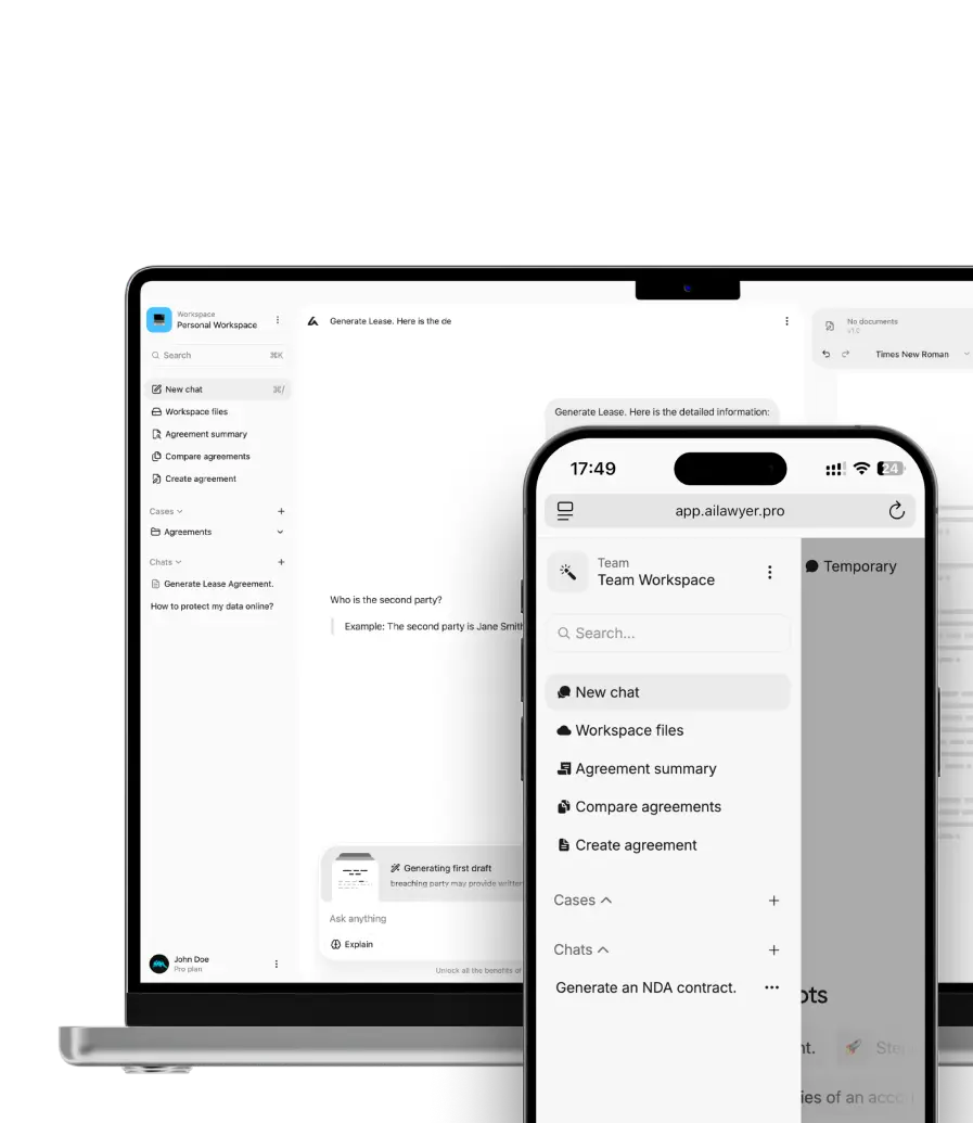 AI Lawyer Product Preview